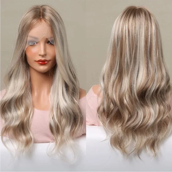 22” Blonde Highlight Lace Wig New